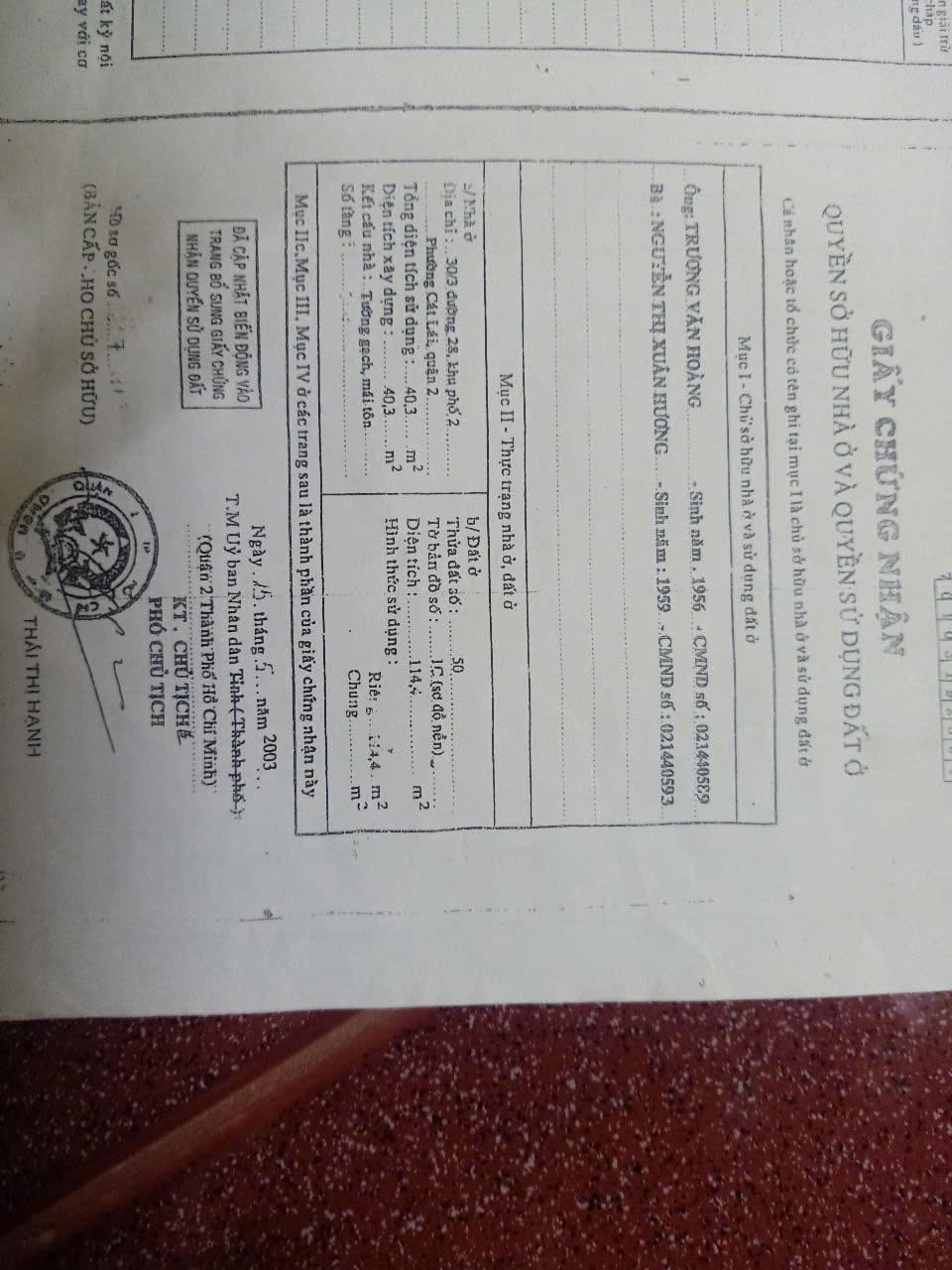 30.3, ( thửa 50 Tờ 10 ) Đường số 28, Thủ Đức